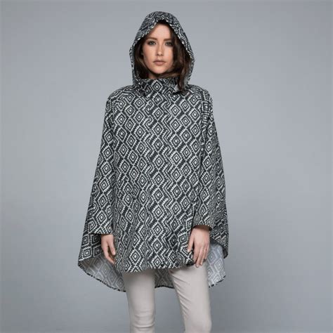 stylish rain poncho.